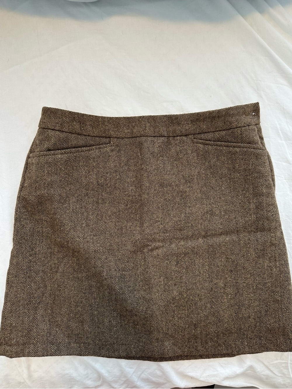 Vintage GAP Brown Herringbone Mini Skirt